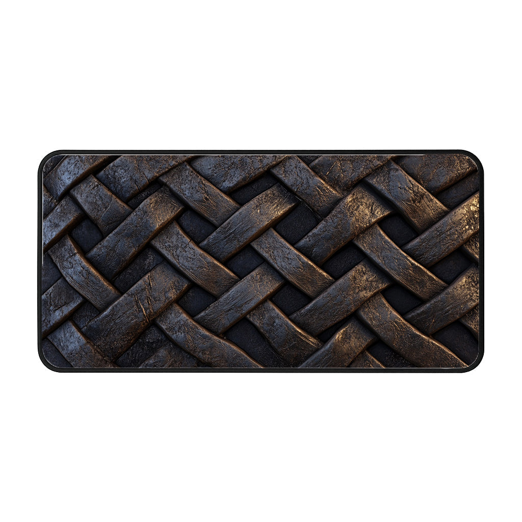 Woven Texture Pattern Desk Mat