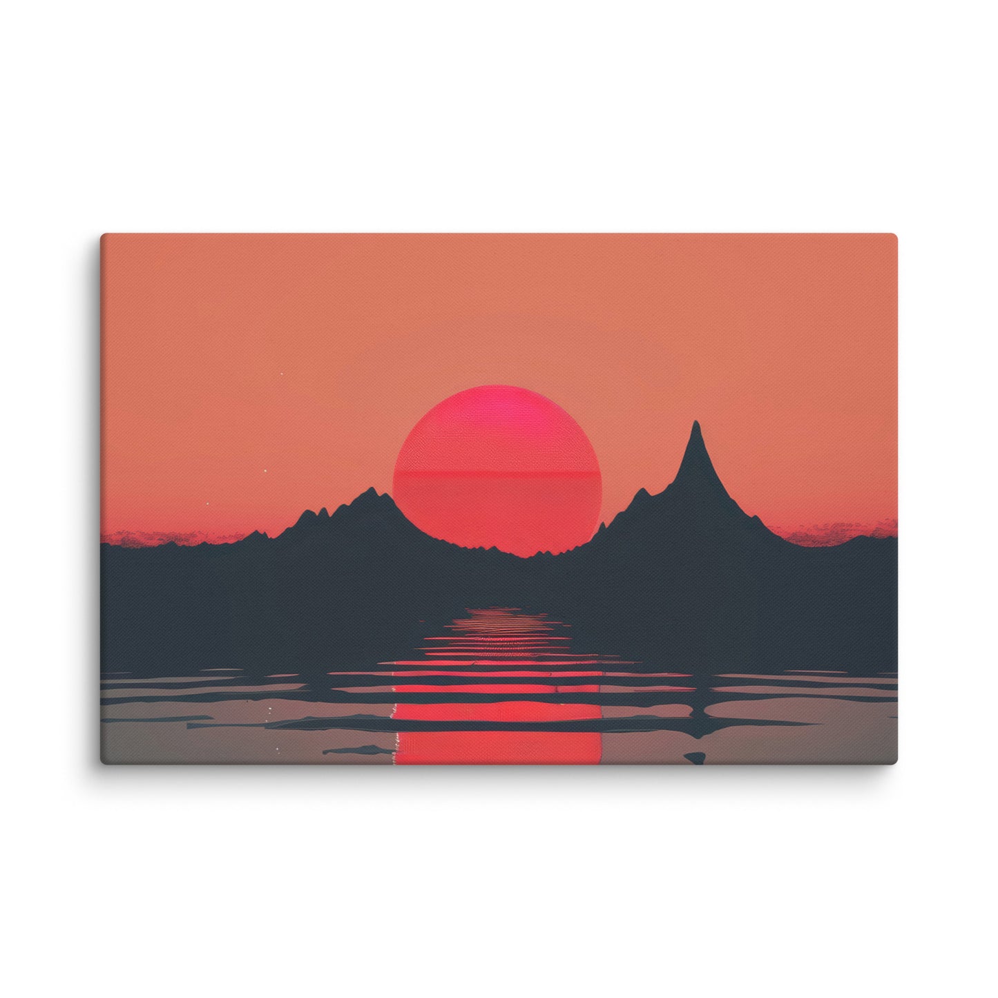 Mountain Red Wall Art