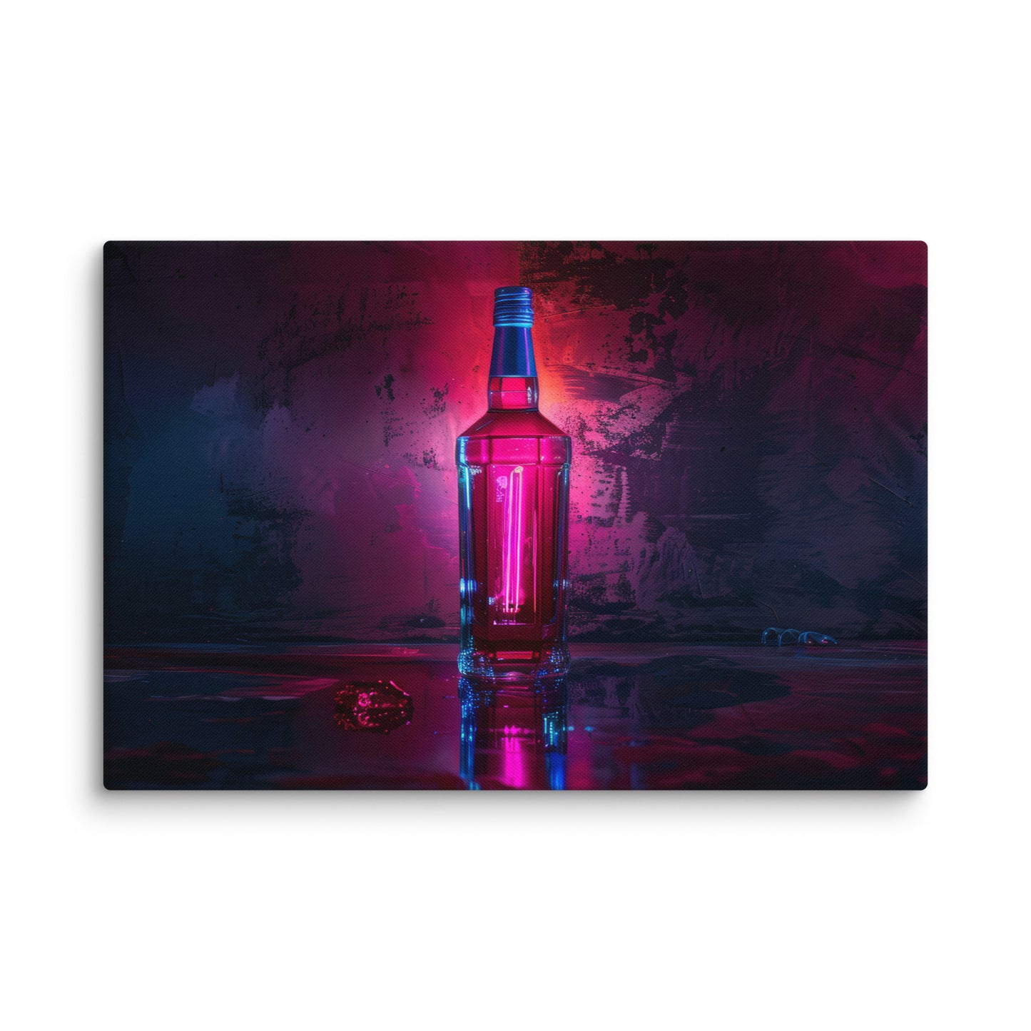 Neon Bottle Wall Art