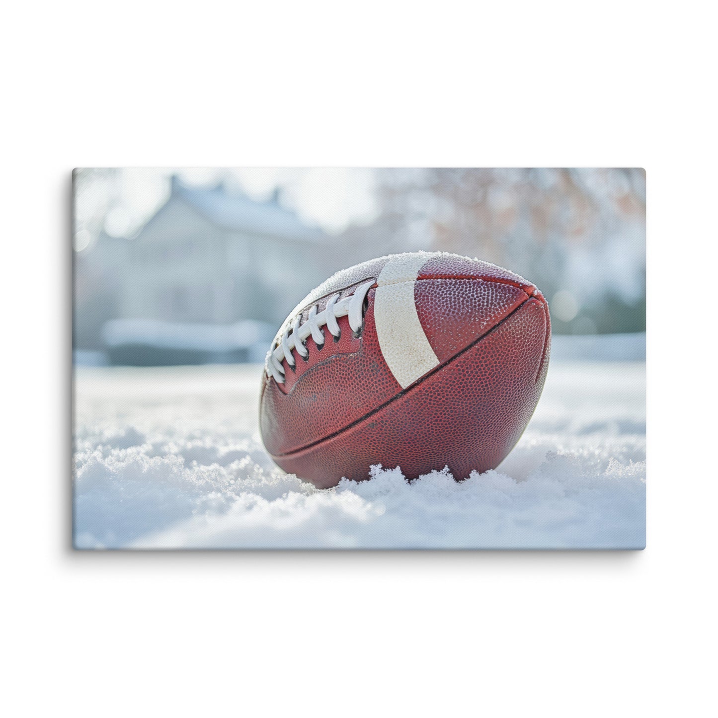 Football in Snow Wall Art