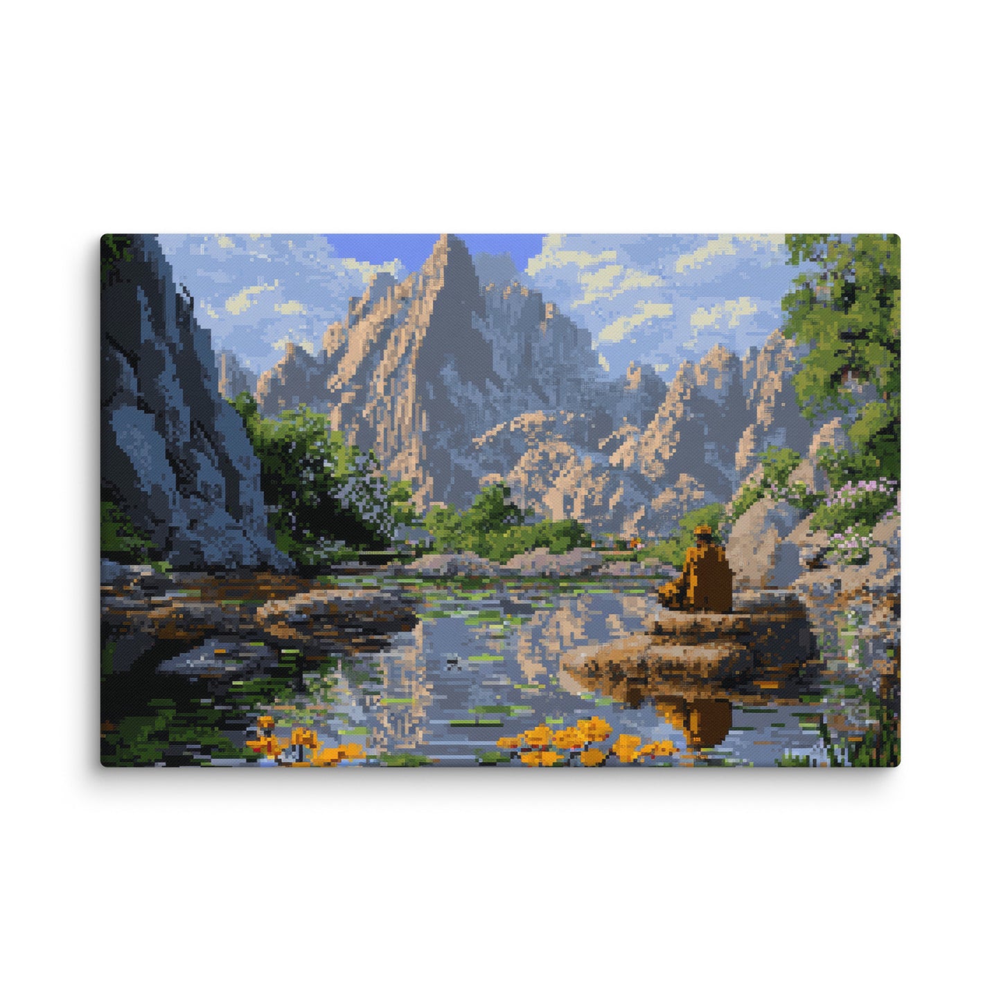8 Bit Landscape Wall Art