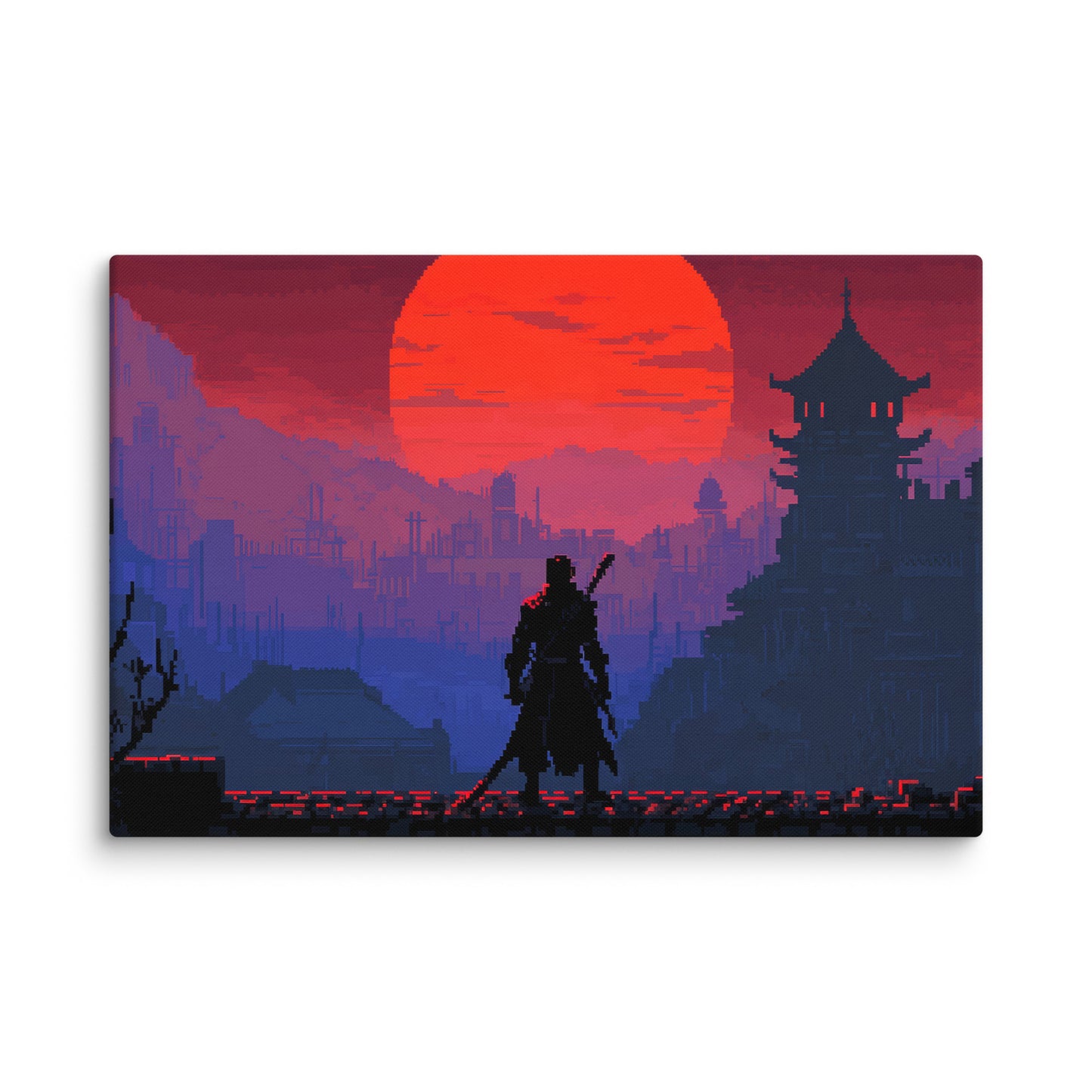 8 Bit Red Dawn Wall Art