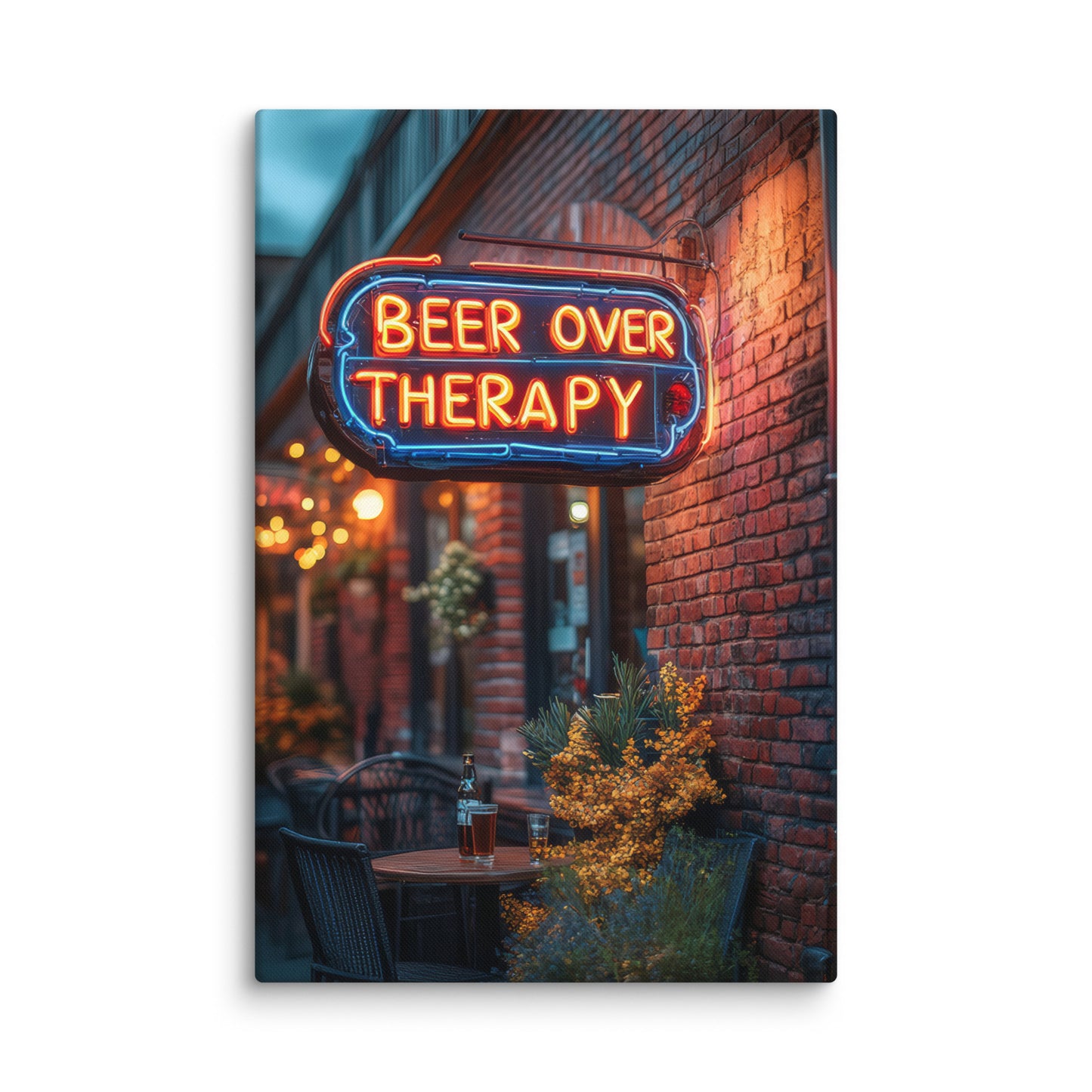 Beer Over Therapy Wall Art