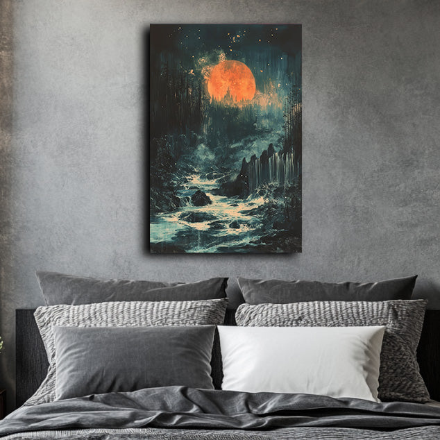 Ember Moon  Wall Art