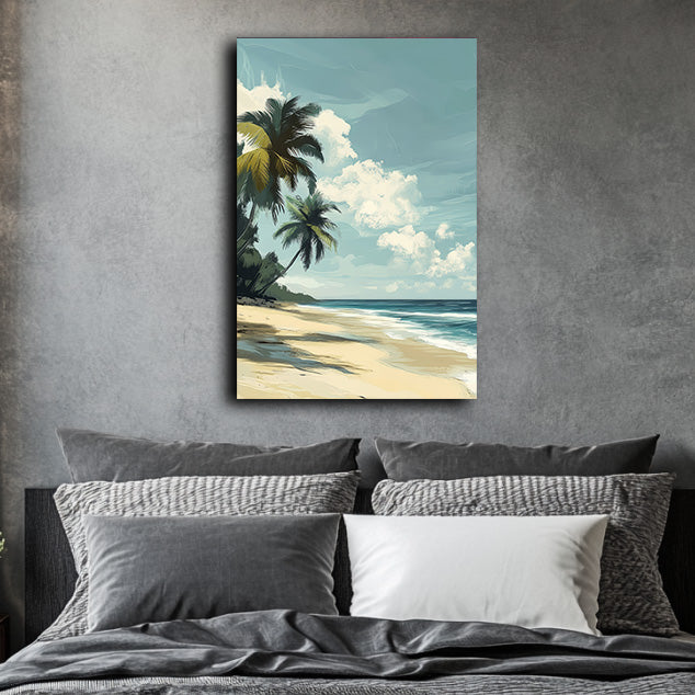 Palm and Sand  Wall Art