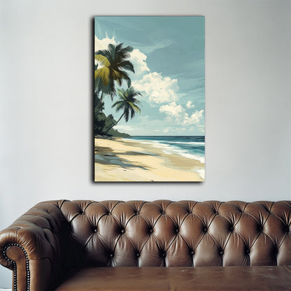 Palm and Sand  Wall Art