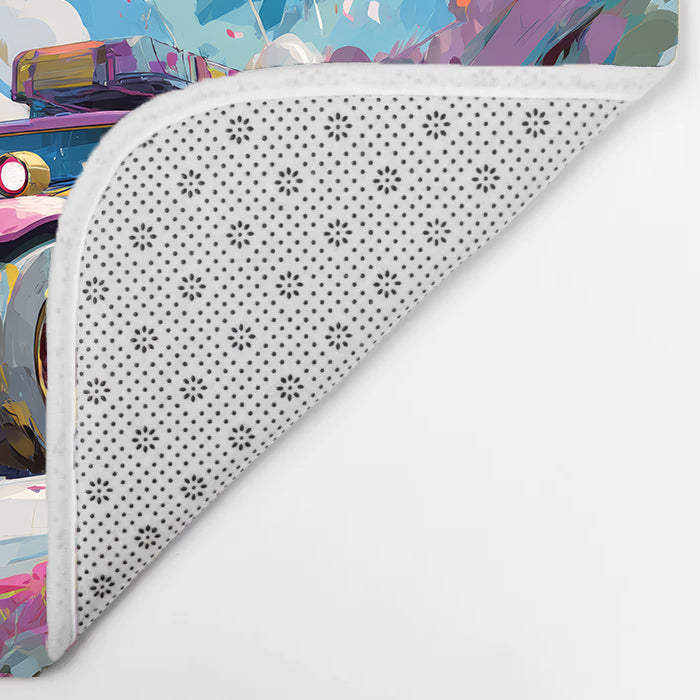 Colorful Car  Bath Mat