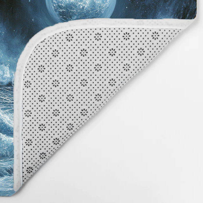 Moonlit Sea  Bath Mat