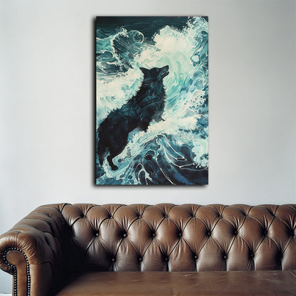 Wolf and Surf  Wall Art