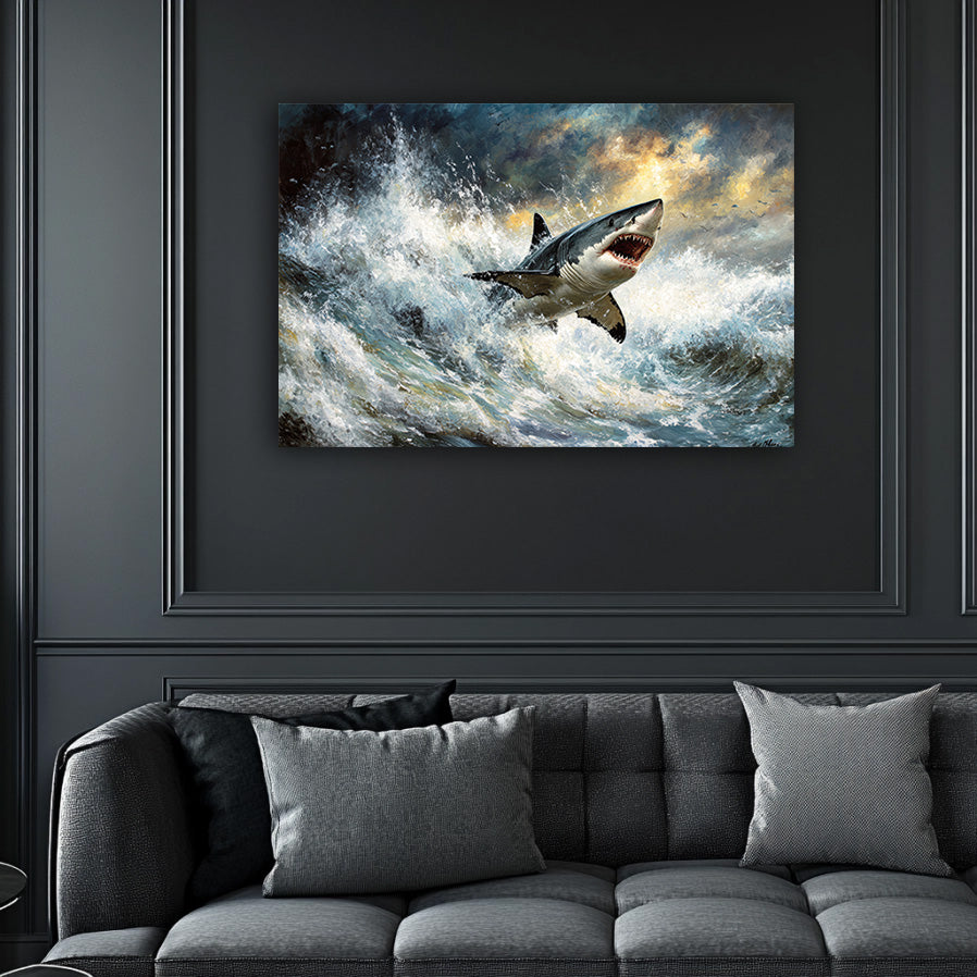 Flying Shark  Wall Art
