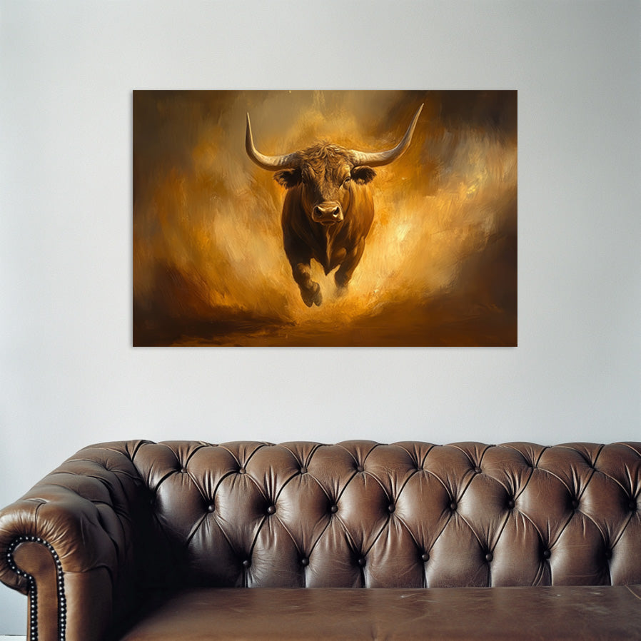 Charging Bull  Wall Art