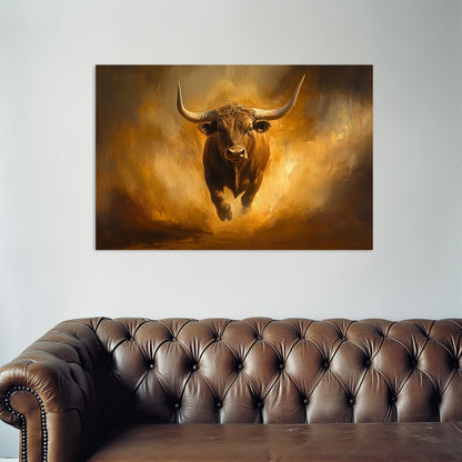 Charging Bull  Wall Art