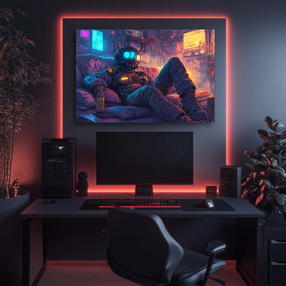 Cyborg and Chill  Wall Art