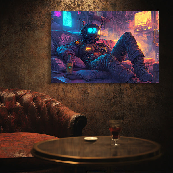 Cyborg and Chill  Wall Art
