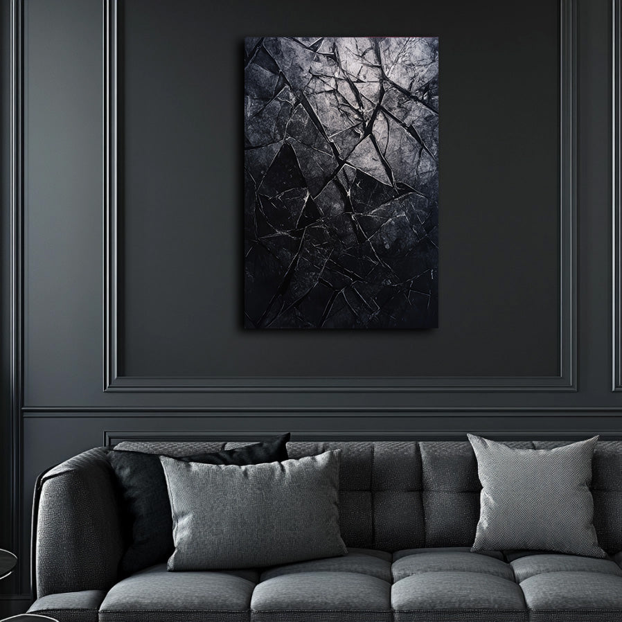 Shattered Black  Wall Art