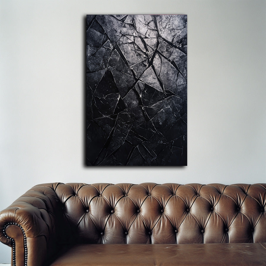 Shattered Black  Wall Art