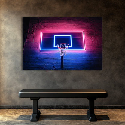 Neon Backboard 2  Wall Art