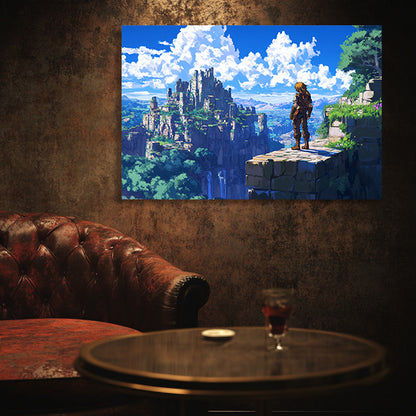 8 Bit Lost City  Wall Art