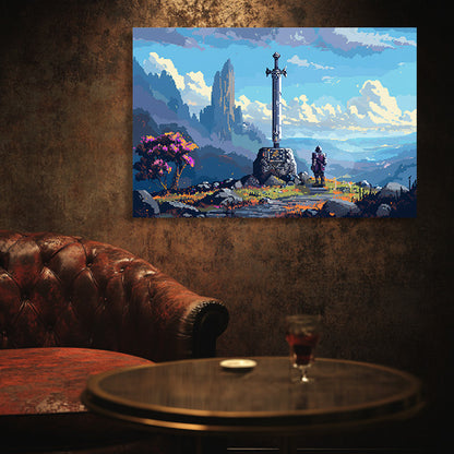 8 Bit Memorial  Wall Art