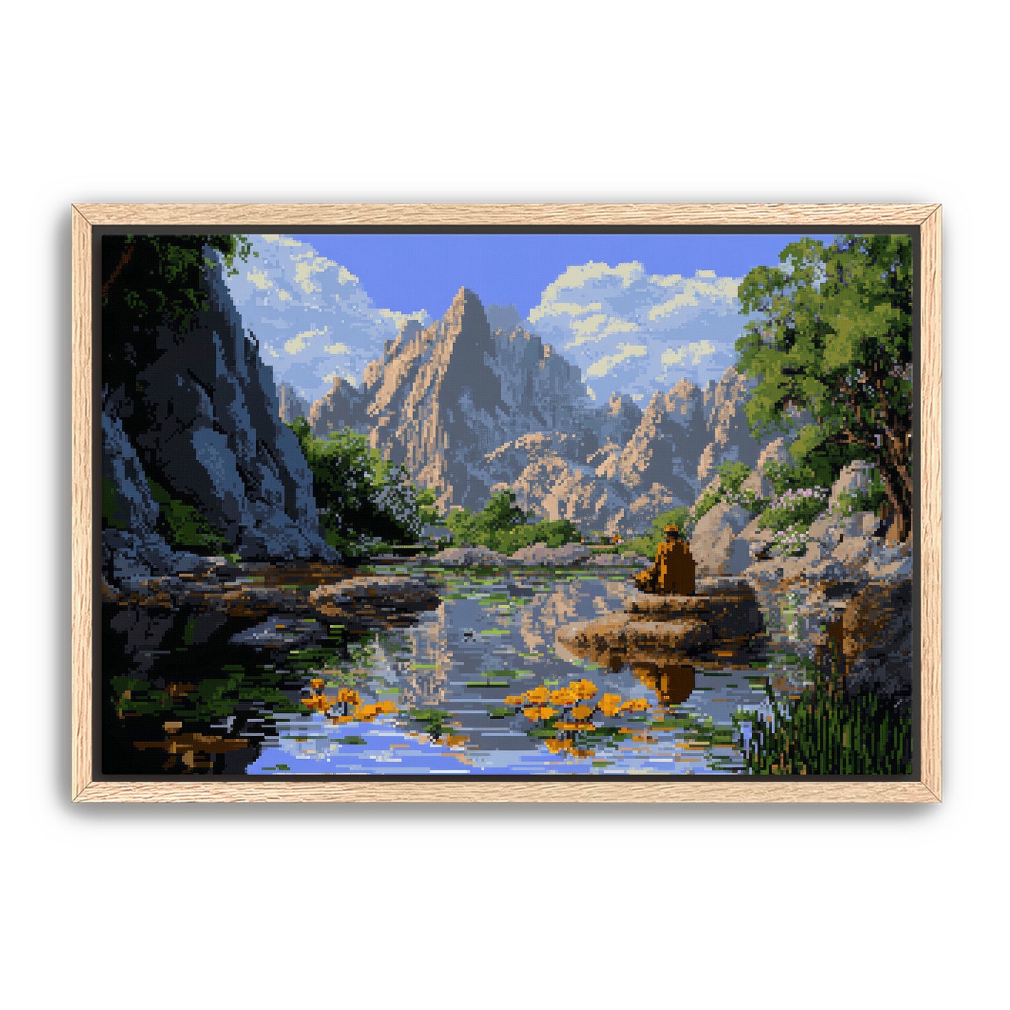 8 Bit Landscape  Wall Art