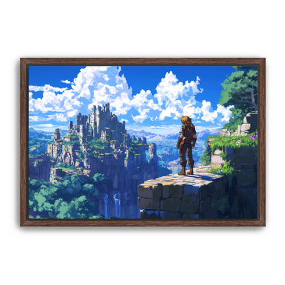 8 Bit Lost City  Wall Art