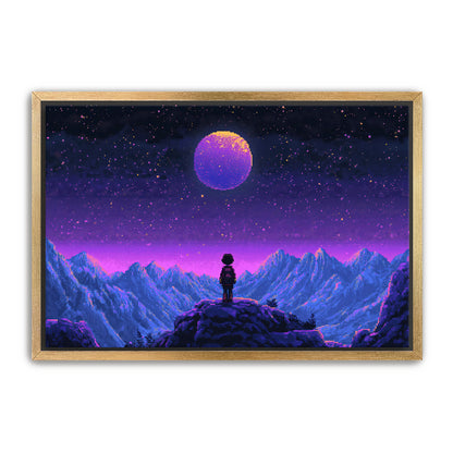 8 Bit Stargazer  Wall Art
