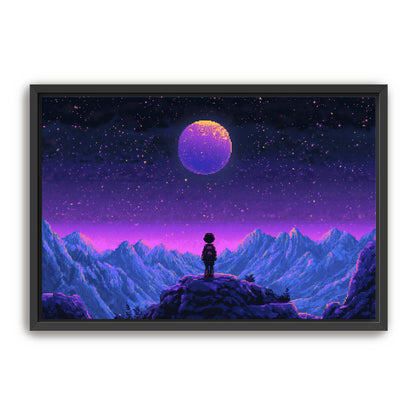 8 Bit Stargazer  Wall Art