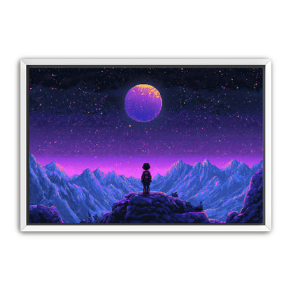 8 Bit Stargazer  Wall Art
