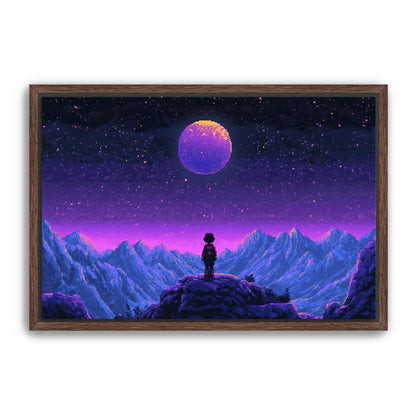 8 Bit Stargazer  Wall Art