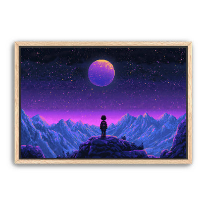 8 Bit Stargazer  Wall Art