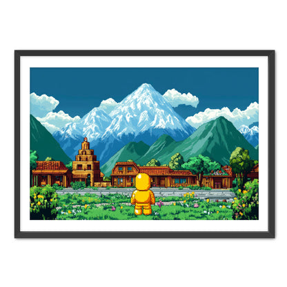 8 Bit Traveler  Wall Art