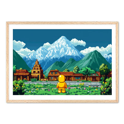8 Bit Traveler  Wall Art