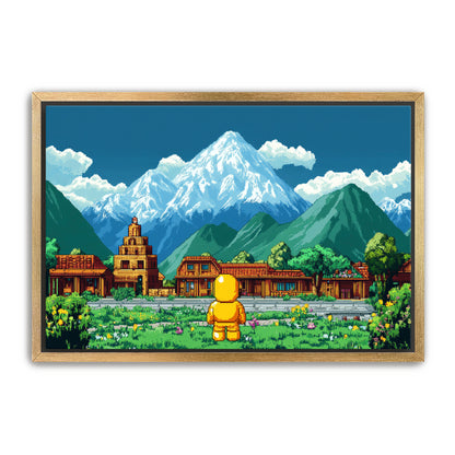 8 Bit Traveler  Wall Art