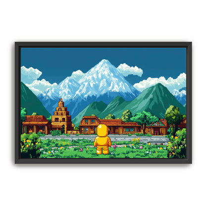 8 Bit Traveler  Wall Art