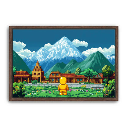 8 Bit Traveler  Wall Art