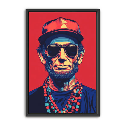 Abraham Lincoln Vibing Wall Art