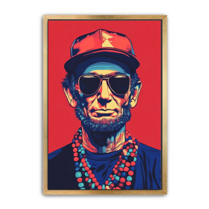 Abraham Lincoln Vibing Wall Art