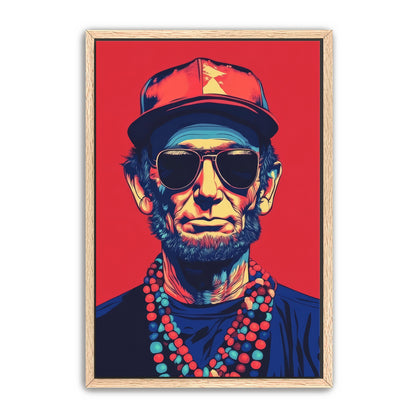 Abraham Lincoln Vibing Wall Art