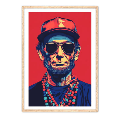 Abraham Lincoln Vibing Wall Art