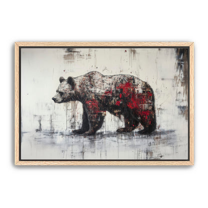 Abstract Bear  Wall Art
