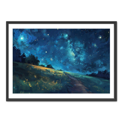 Anime Starry Night  Wall Art