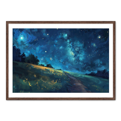 Anime Starry Night  Wall Art