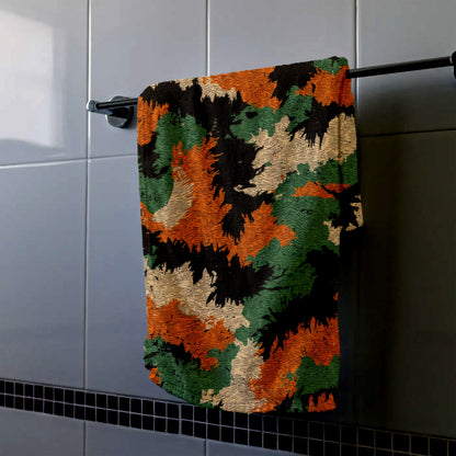 Autumn Camo Pattern Hand Towel