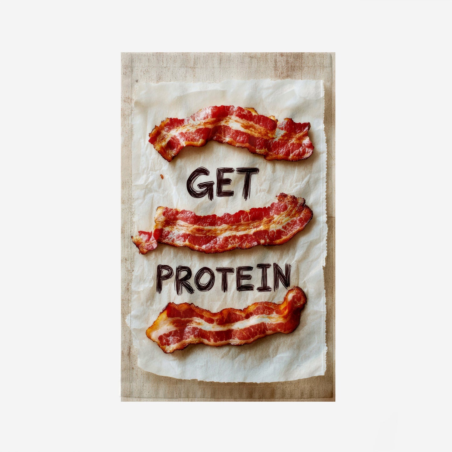 Bacon Motivation Kitchen Towel