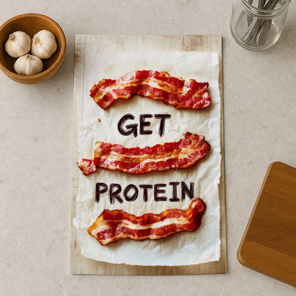 Bacon Motivation Kitchen Towel