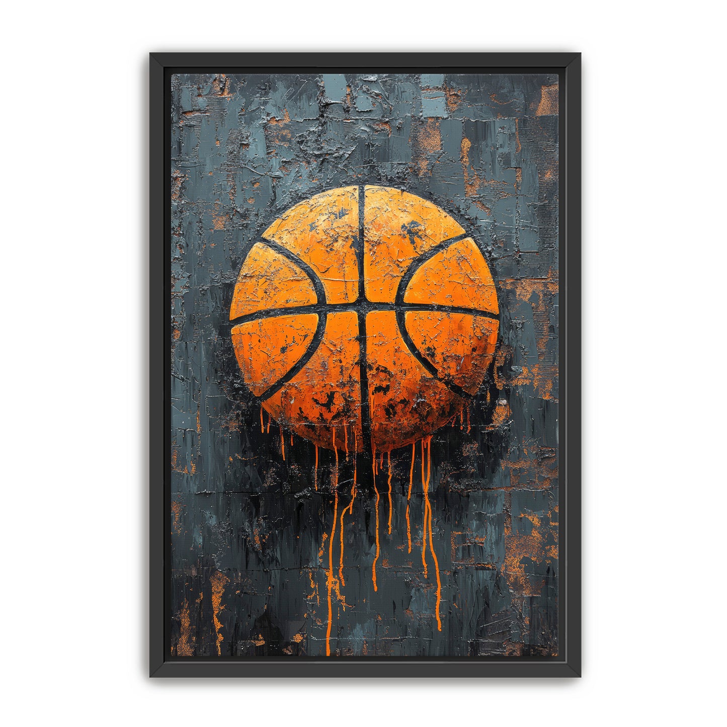 Basketball Stamp  Wall Art