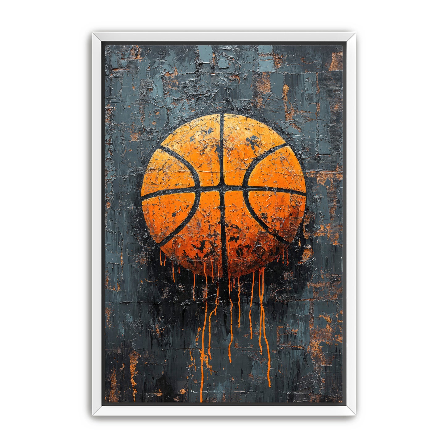 Basketball Stamp  Wall Art