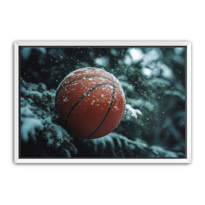Basketball and Snow  Wall Art