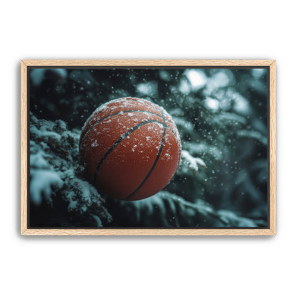 Basketball and Snow  Wall Art
