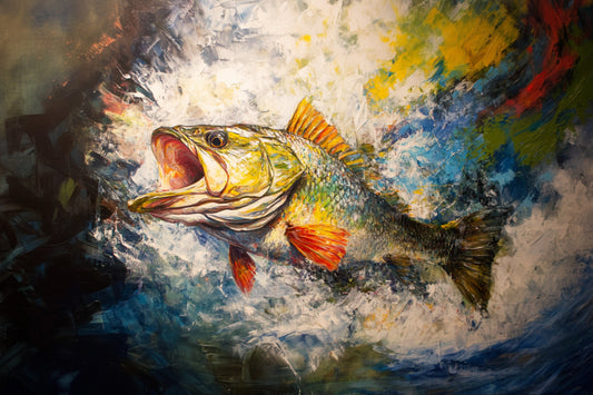 Bass Painting  Wall Art